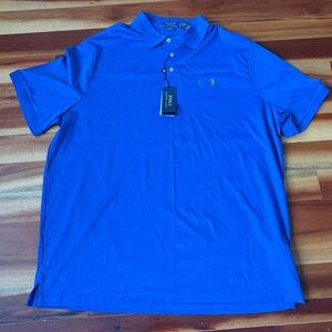 Polo Ralph Lauren Shirt Men's XL Buttonless Polo Cotton Linen White NEW w/Flaw